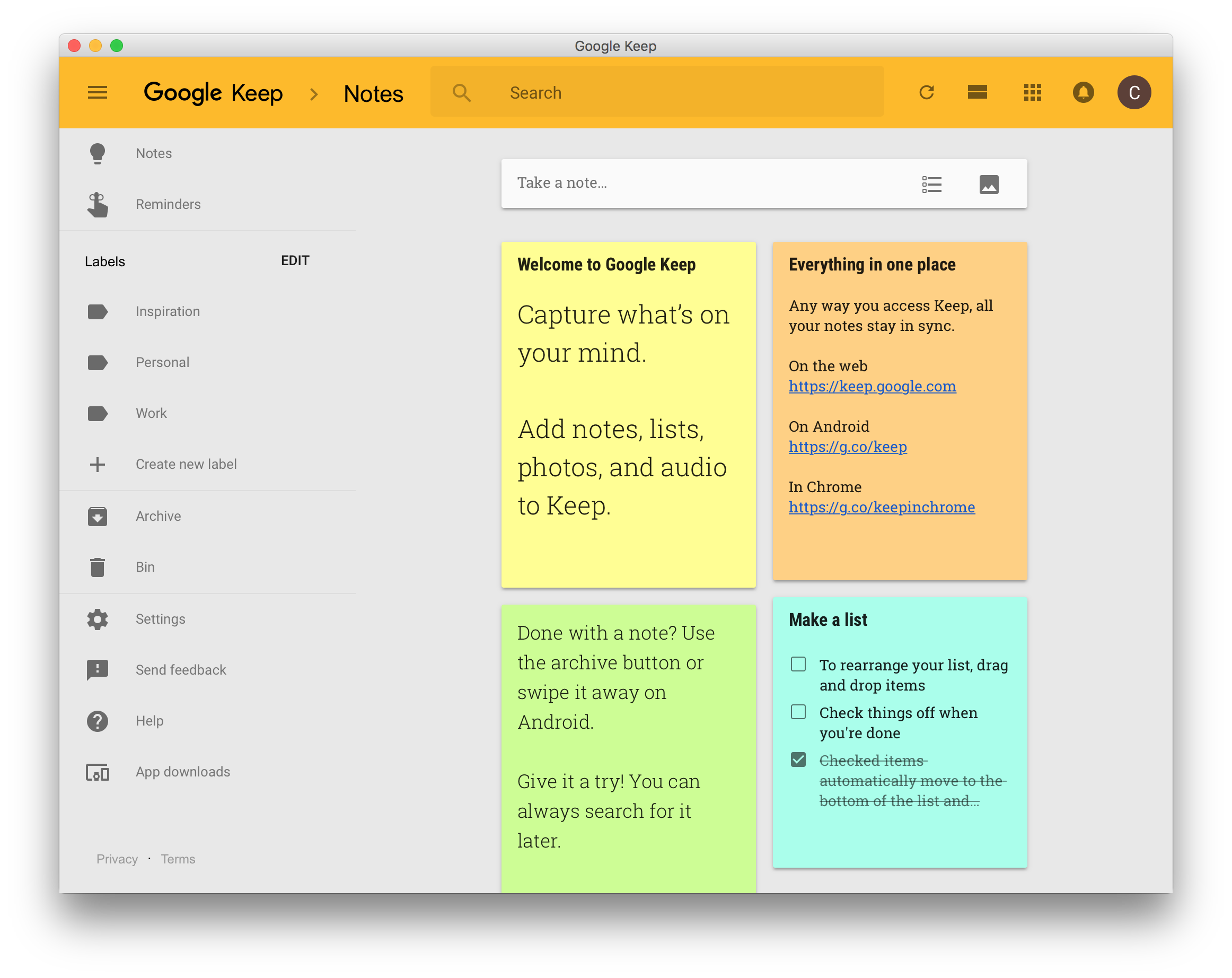 Google Notes App For Mac